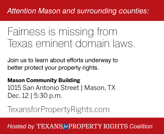 Learn about eminent domain laws in Texas.