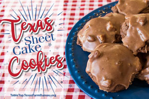Texas Sheet Cake Cookies