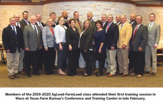 Members of Texas Farm Bureau’s new AgLead-FarmLead class will develop and hone their leadership skills to help benefit Texas agriculture and their communities.