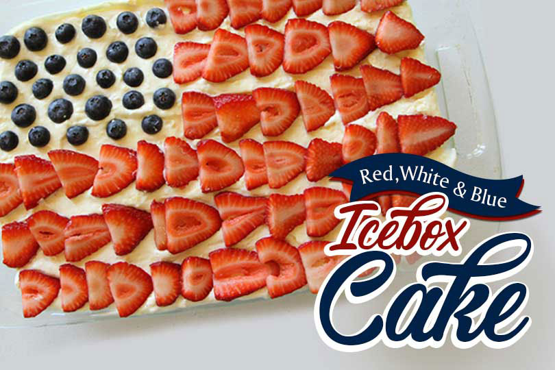 Red, white and blue. And bursting with flavor. Get the recipe for this icebox cake just in time for Fourth of July celebrations.