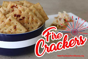 Fire crackers are bursting with flavor and sure to light up your Fourth of July Celebrations. Get the recipe on Texas Table Top.