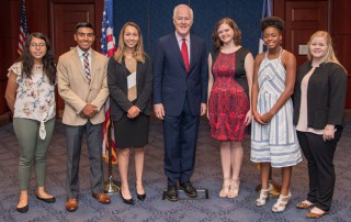 Finalists of the TFB Free Enterprise Speech Contest traveled to Washington, D.C., this week to meet with elected officials and witness Congress in session.