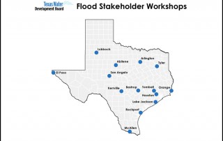 During the first two weeks of August, the Texas Water Development Board will host 13 meetings around the state to solicit comments on the new state and regional flood planning process and the new flood financing program.