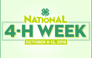 National 4-H Week is Oct. 6-12. This year’s theme is “Inspire Kids To Do,” and about 60,000 Texas 4-H members will celebrate this week.