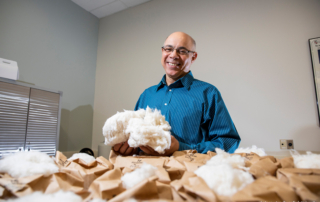 A Texas Tech University researcher received a patent to convert low-grade cotton into pure cellulose to use in biodegradable products.