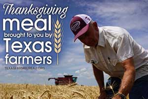 Thanksgiving feast brought to you by Texas farmers