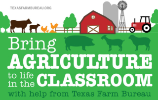 Texas Farm Bureau's school visit program helps students learn about agriculture from gate to plate, including careers.