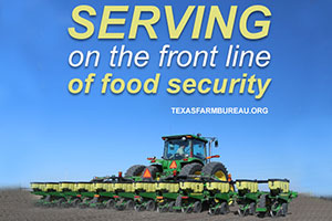 American farmers, ranchers and food service employees are serving on the front lines of food security for our nation.
