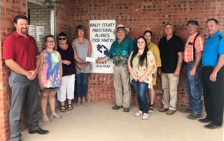 Bailey County Farm Bureau used the Texas Farm Bureau Feeding Texas Co-op Contribution Program to donate a total of $1,500 to three local organizations who help those in need.