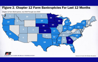Farm bankruptcies continue to rise, but the rate of new filings is slowing. Bankruptcy filings rose 8 percent from June of 2019 to June 2020.