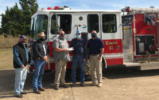 Lamar County Farm Bureau recently presented a $19,000 donation to the Lamar County Volunteer Firefighters Association.