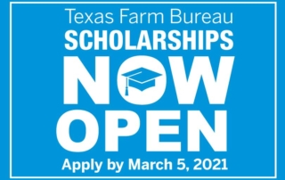 Texas Farm Bureau scholarships are available to high school, enrolled college students and students pursuing a technical degree at TSTC.