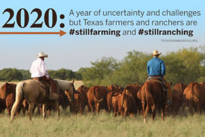 And no matter what happens, as long as farmers and ranchers are able to work, Texas agriculture will remain.