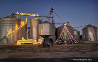 In December, the local grainery in Zabcikville takes center stage with its Christmas lights display and spreads Christmas cheer to all.