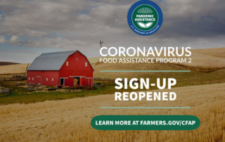The application period for USDA’s CFAP 2 program reopened for at least 60 days to allow eligible farmers and ranchers additional time to sign up.