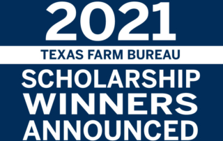 Texas Farm Bureau (TFB) announced the organization’s 2021 scholarship recipients for high school and enrolled college students.