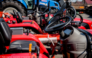 A report shows first quarter total ag equipment sales were up more than 50 percent in the U.S. and nearly 60 percent in Canada.