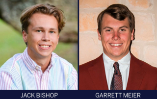 Jack Bishop and Garrett Meier are the recipients of two $5,000 scholarships funded by Texas Farm Bureau through the Texas 4-H Foundation.