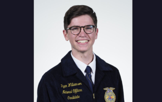 Texas A&M university sophomore and former Texas FFA Vice President Ryan Williamson is one of 21 candidates vying for a spot as a National FFA officer
