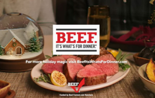 Beef checkoff-funded ads return to Hallmark Channel's Countdown for Christmas for the second year of beef promotion during the holidays.