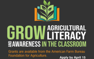 Growing ag literacy is a priority for TFB, and mini grants available from the American Farm Bureau Foundation for Agriculture can help.