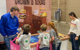 Baylor County Farm Bureau had conversations about modern agriculture with consumers at the Wichita Falls Home and Garden Show.