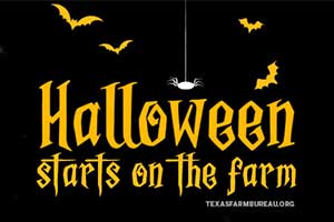 The holiday frights and tasty delights we all love about Halloween get their start on Texas farms and ranches.