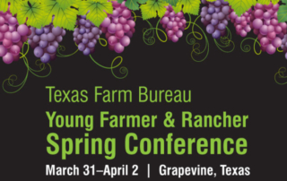 YF&R Spring Conference set for March 31-April 2 Young farmers and ranchers between the ages of 18 and 35 are invited to the YF&R Spring Conference that will provide opportunities for networking and education.