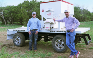 Young Texas ranchers develop Ranch Rover A Texas-based agricultural startup launched the V1 Ranch Rover, an autonomous cattle feeder with rangeland capabilities.