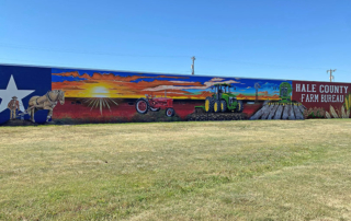 Hale County Farm Bureau commissions mural to highlight ag Hale County unveiled an agricultural mural on the side of the organization’s building in Plainview. The mural is 110-feet long and highlights Hale County agriculture.