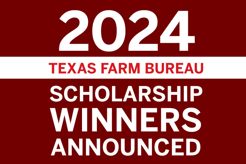 TFB makes higher scholarship investment, announces 2024 recipients Texas Farm Bureau the 2024 scholarship recipients, awarding $532,000 to graduating high school seniors and enrolled college students. The total includes an additional $297,000 this year.