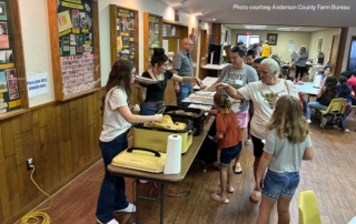 Anderson County Farm Bureau hosted their annual Food Connection Day event, serving breakfast to over 400 students and their families.