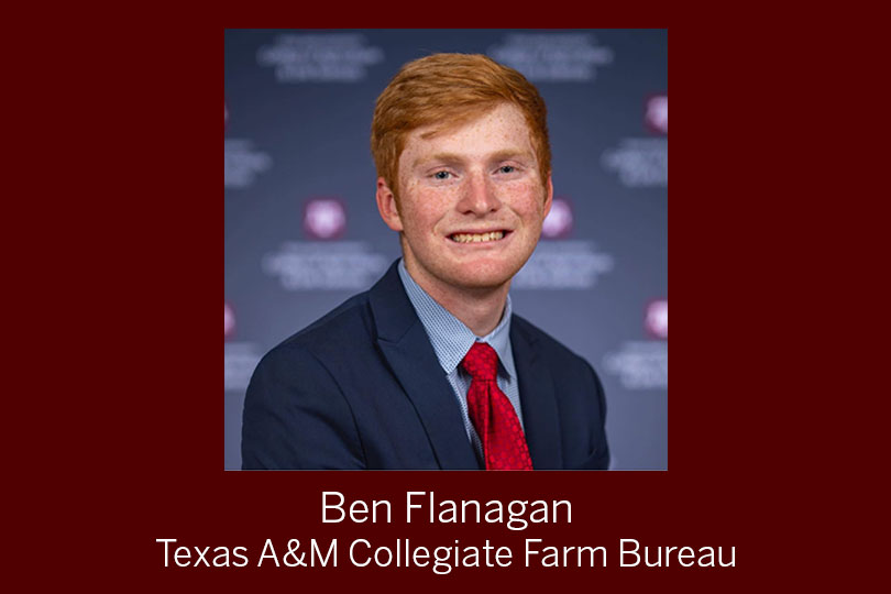 Flanagan’s ag roots grow through Collegiate Farm Bureau Ben Flanagan grew up raising livestock, and as a college student, he's planting his roots even deeper into agriculture.