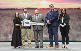 Texas ranchers win national Achievement Award contest Texas ranchers Kade and Morgan Hodges of Coke-Sterling County Farm Bureau took home the top honor at the American Farm Bureau Federation’s 106th convention.