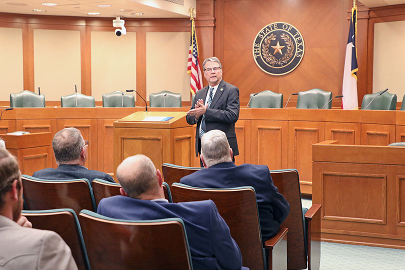 Farmers, ranchers advocate for agriculture at state Capitol More than 300 Texas farmers and ranchers stepped beyond their fences this week to share issues important to Texas agriculture with legislators at the state Capitol.