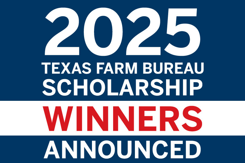 TFB announces 2025 scholarship recipients Texas Farm Bureau (TFB) announced the organization’s 2025 scholarship recipients, awarding $345,000 to graduating high school seniors and enrolled college students.