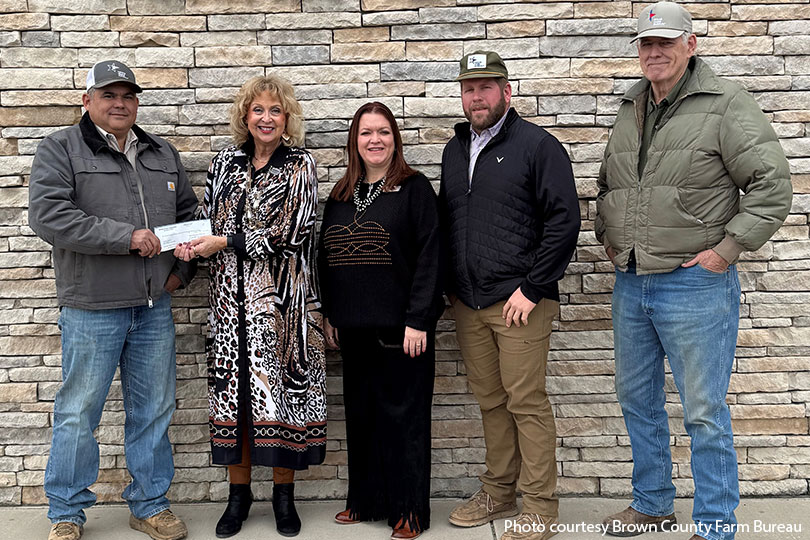 Brown County Farm Bureau donates protein to local food bank Brown County Farm Bureau donated 660 pounds of pork to the Good Samaritan Ministries through TFB’s Farmers Feeding Families program.