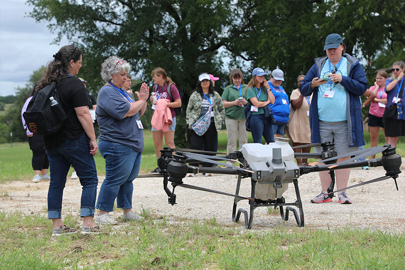 SAI1 Teachers learn about agriculture at Summer Ag Institute Teachers across Texas gathered for TFB’s Summer Ag Institute, visiting farms and ranches in Central Texas and bringing home free resources to implement agriculture in their classrooms.