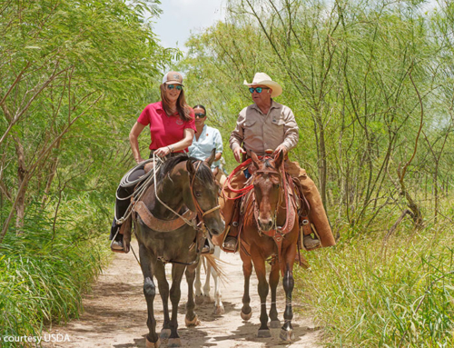 Farm Bureau leader rides alongside U.S. ag secretary in Valley