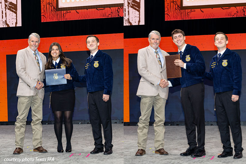 Texas FFA names 2025 TFB scholarship recipients The Texas FFA Association announced the selection of the 2025 Texas Farm Bureau (TFB) scholarship recipients during the 97th annual Texas FFA State Convention in Fort Worth at the beginning of July.