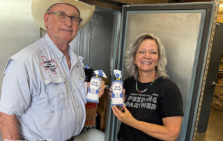Hunt County Farm Bureau donates pork to help feed community Hunt County Farm Bureau donated 575 pounds of pork to a local non-profit organization through Texas Farm Bureau’s (TFB) Farmers Feeding Families program.