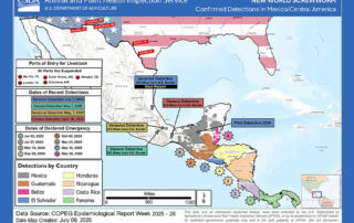 USDA once again closes border to Mexican cattle imports The U.S. is once again closing the southern border to livestock trade with Mexico, effective immediately, after reports that New World screwworm has resumed its northward spread.