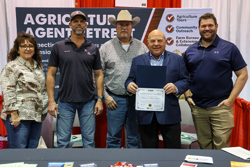 County Farm Bureaus display activities during AFBF trade show Five county Farm Bureaus displayed activities and events during the American Farm Bureau Federation (AFBF) Convention Trade Show.