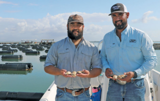 Aparicio brothers chart new waters with oyster mariculture Brothers David and Jacob Aparicio are charting new waters as pioneers in Texas oyster mariculture.