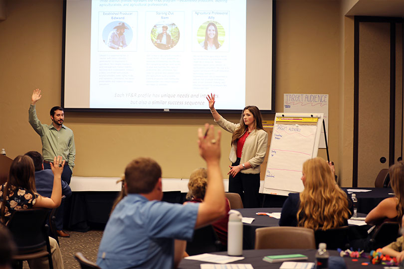Young farmers, ranchers network and learn at spring conference Farm finances, succession planning and farm policy were among the topics discussed during the Young Farmer & Rancher Spring Conference.