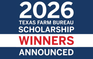 TFB announces 2026 scholarship recipients Texas Farm Bureau (TFB) announced the organization’s 2026 scholarship recipients, awarding $387,000 to graduating high school seniors and enrolled college students.