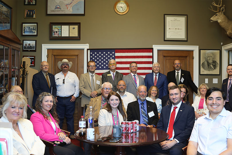 NAAT3 TFB members advocate for agriculture on Capitol Hill Texas Farm Bureau members were in Washington, D.C. this week to discuss the farm bill, farm economy, New World screwworm and other issues with Congress and cabinet officials.