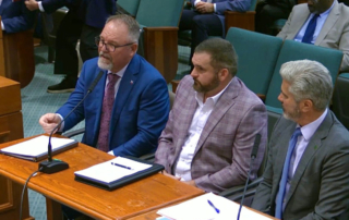 Texas Farm Bureau Vice President and District 6 State Director Warren Cude testified in Austin on Texas Parks and Wildlife Department’s role and efforts in the fight against New World screwworm.   