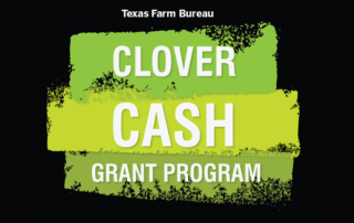 Applications open for TFB’s 2026 Clover Cash Grant Program Applications are open for Texas Farm Bureau’s (TFB) 2026 Clover Cash Grant Program, which supports Texas 4-H activities at the county, district and state levels.