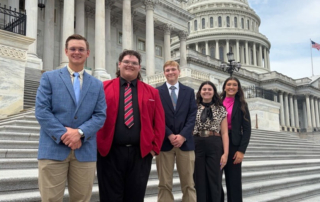 TFB’s AgVentures Challenge finalists visit Washington, D.C. Finalists of Texas Farm Bureau’s AgVentures Challenge traveled to Washington, D.C., where they met with elected officials on Capitol Hill and toured historical sites.